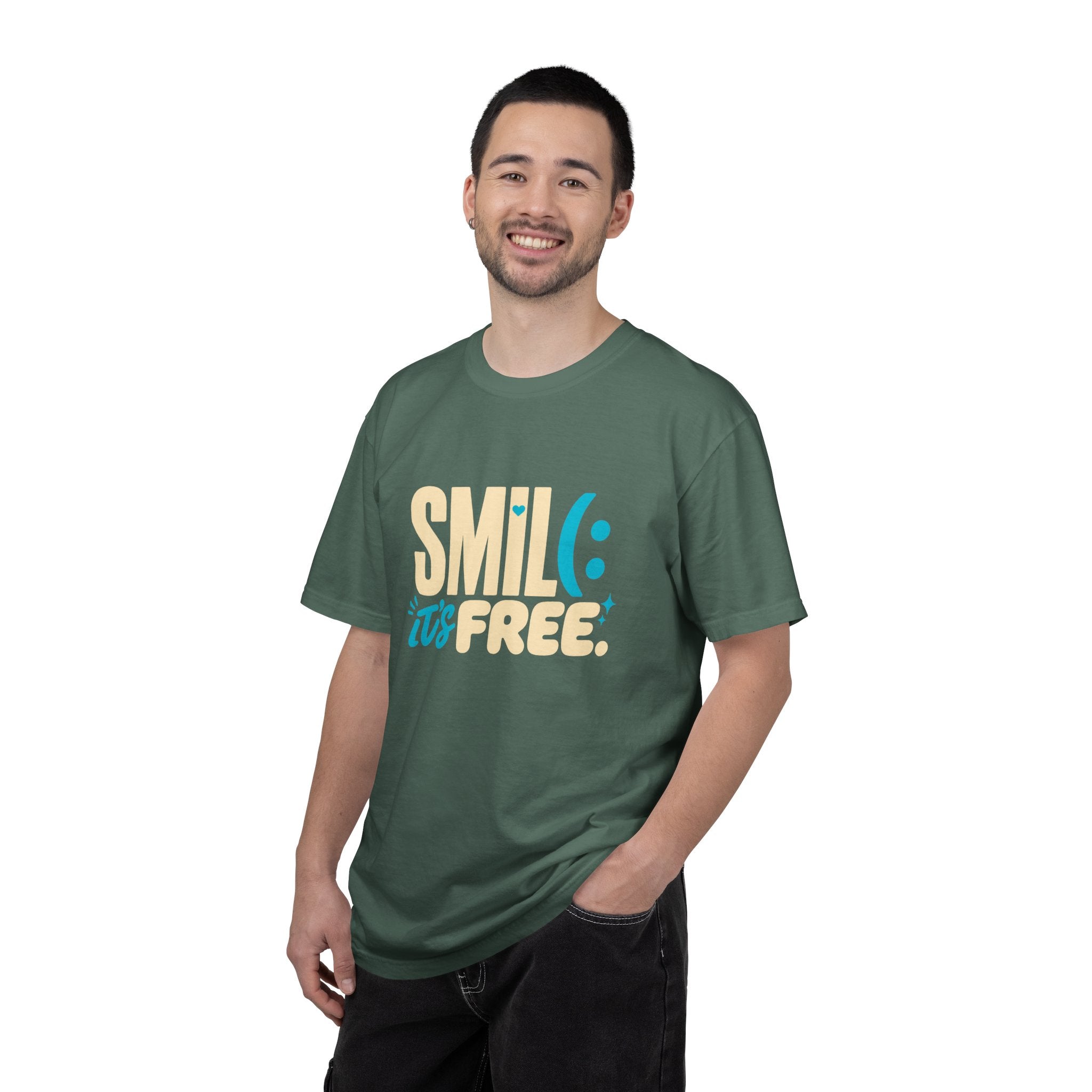 SMIL(: It’s Free Garment-Dyed Graphic Tee
