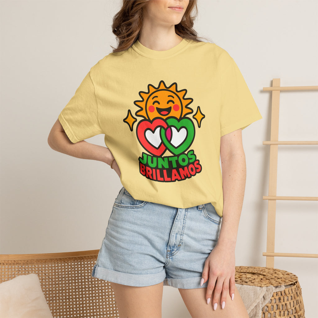 Juntos Brillamos Latino Heritage Heavyweight Tee ☀️❤️