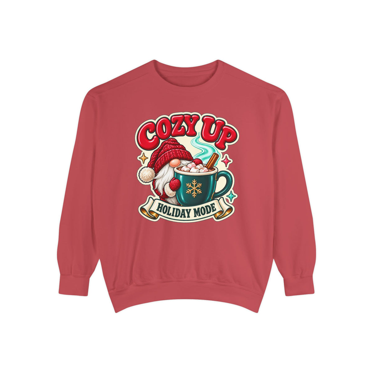 Cozy Up Christmas Mode Gnome Cocoa Sweatshirt