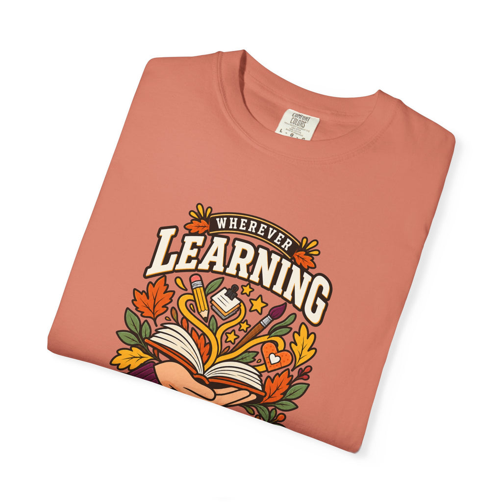 Wherever Learning Needs a Hand Teacher Heavyweight Tee 🍎📚