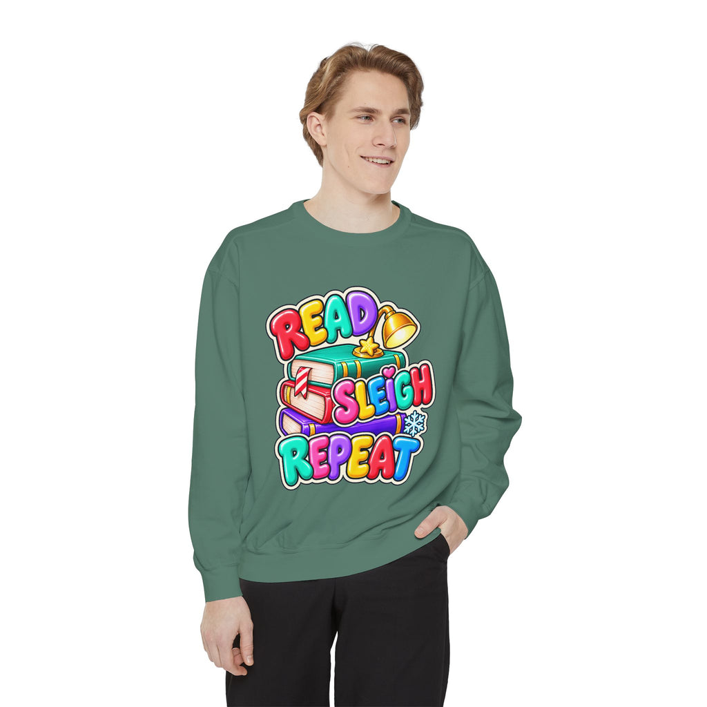 Read, Sleigh, Repeat Christmas Sweatshirt 📚🔔❄️