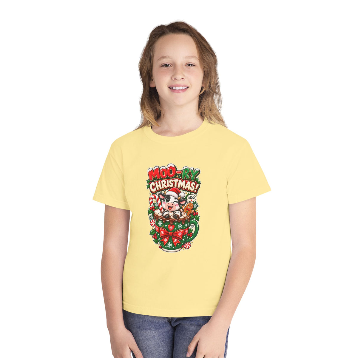 MOO-RY Christmas Youth Tee