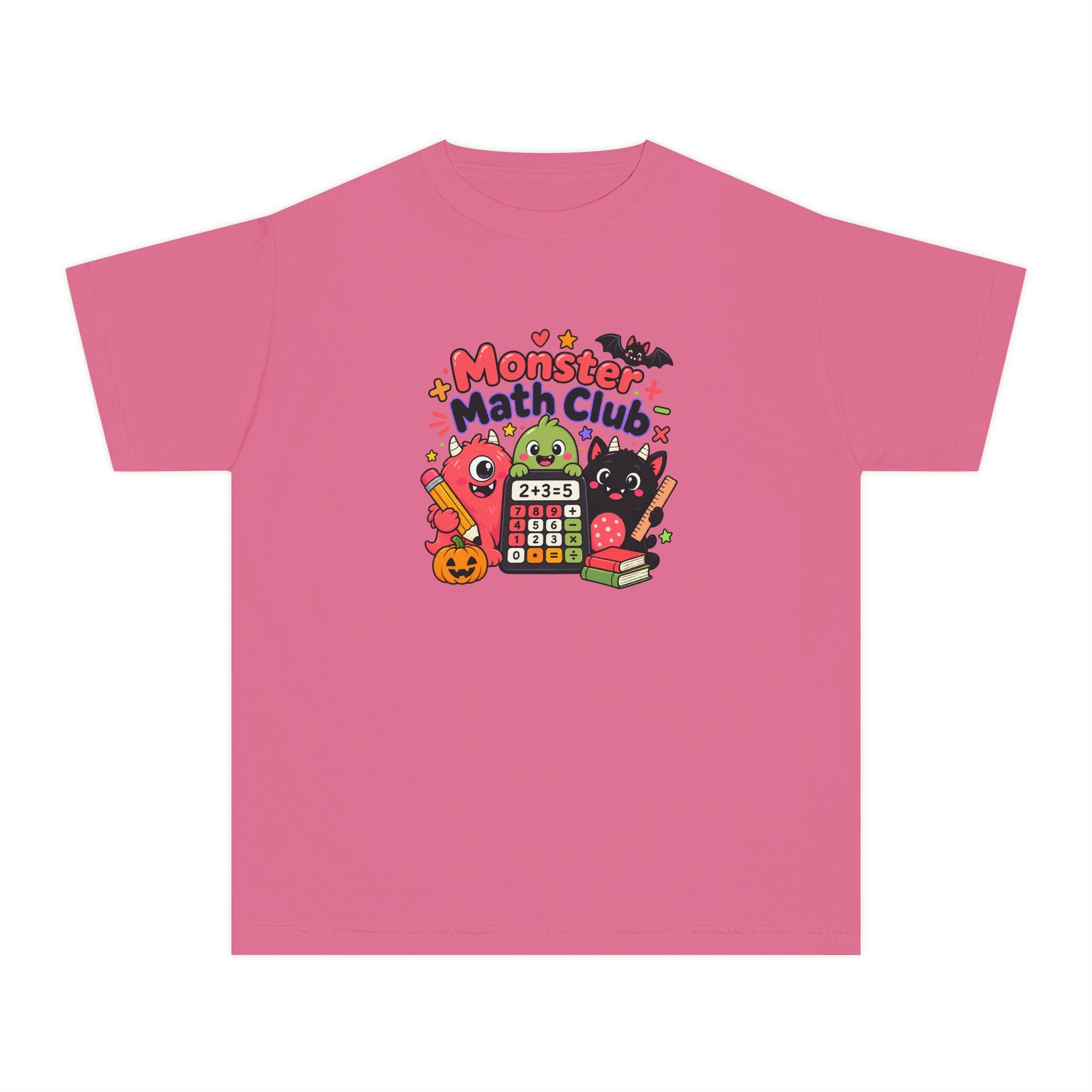 🎃 Monster Math Club Halloween Youth Retro Tee 🧮👻