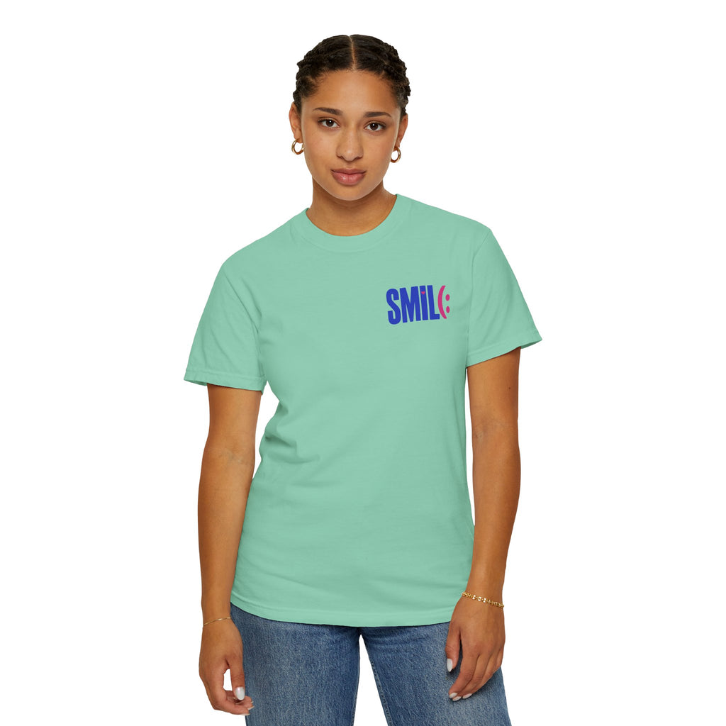 SMIL(: It’s Free Garment-Dyed Graphic Tee