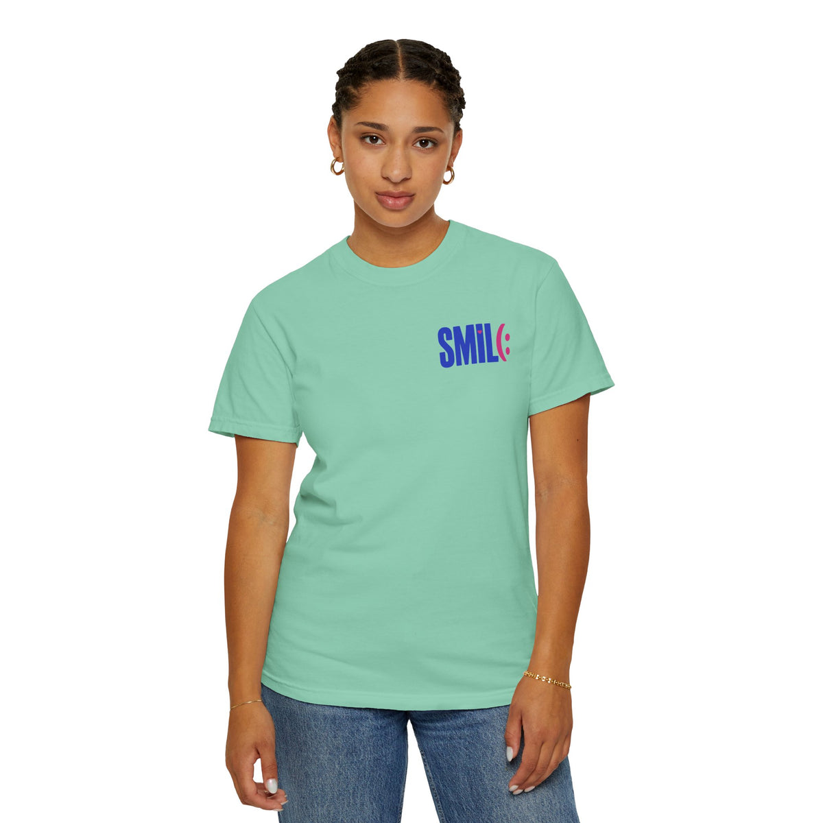 SMIL(: It’s Free Garment-Dyed Graphic Tee