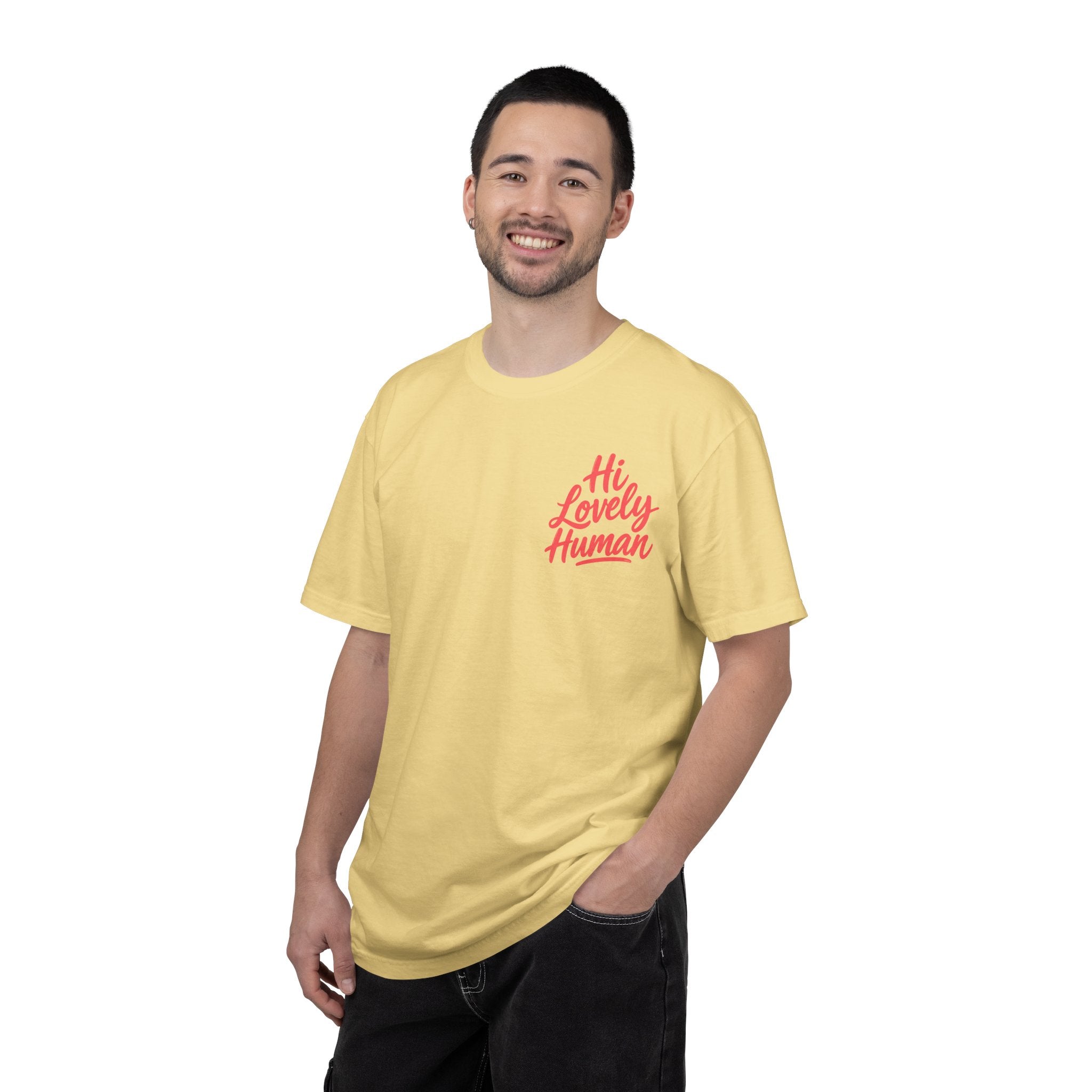 Hi Lovely Human Navy Garment-Dyed Comfort Colors® T-Shirt