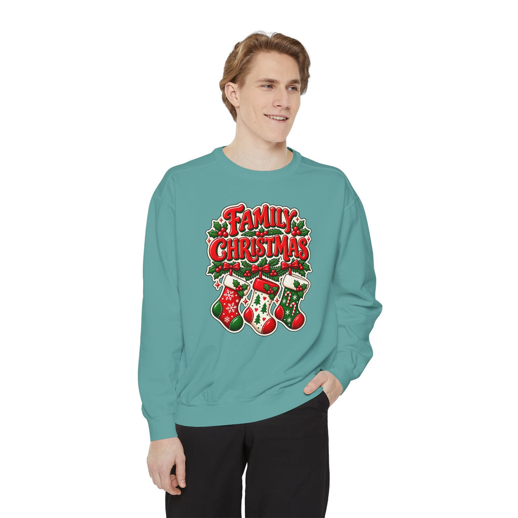 Family Christmas Stocking Holiday Sweatshirt
