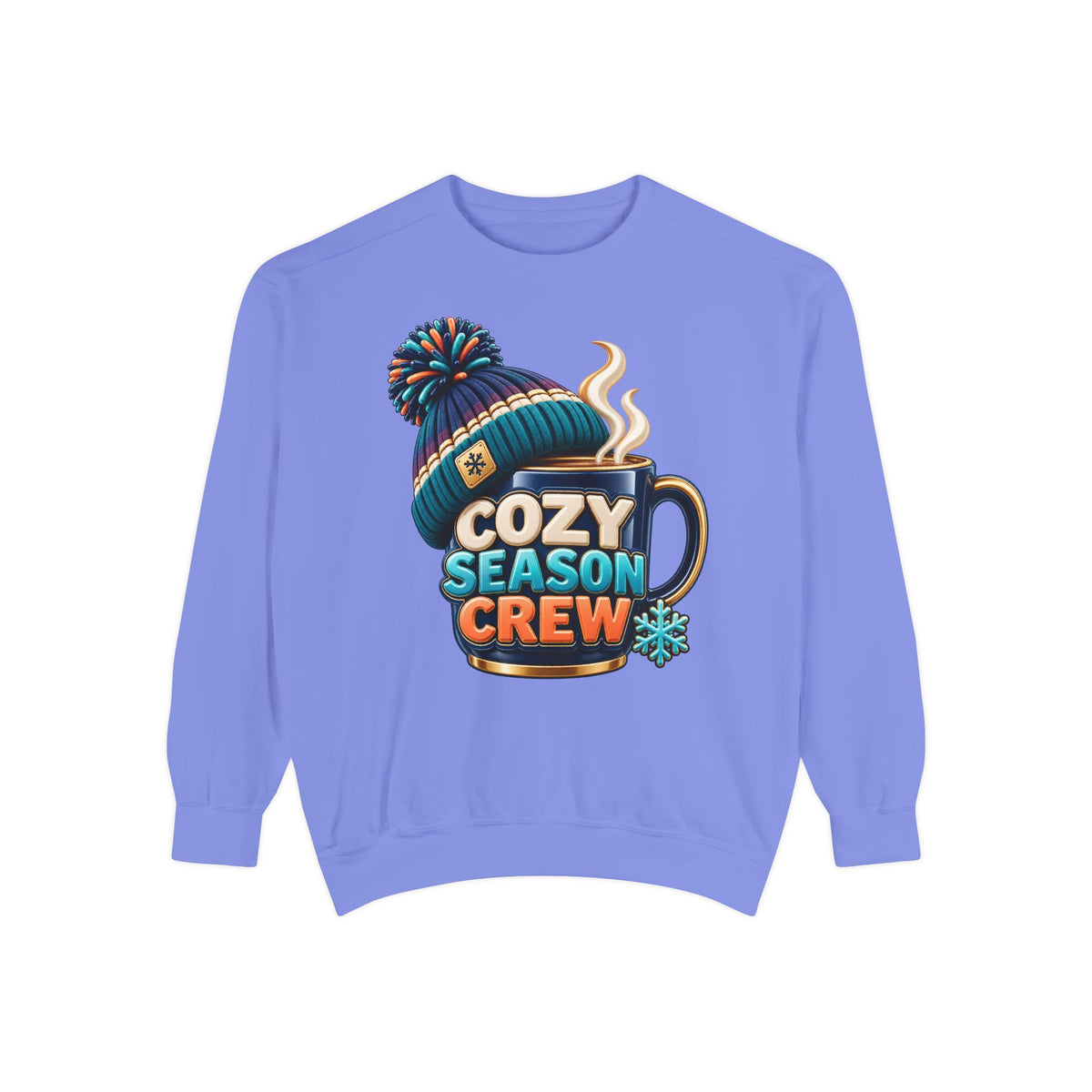 Cozy Season Crew Coffee Lover Sweatshirt ☕️❄️ | Winter Coffee Graphic Pullover