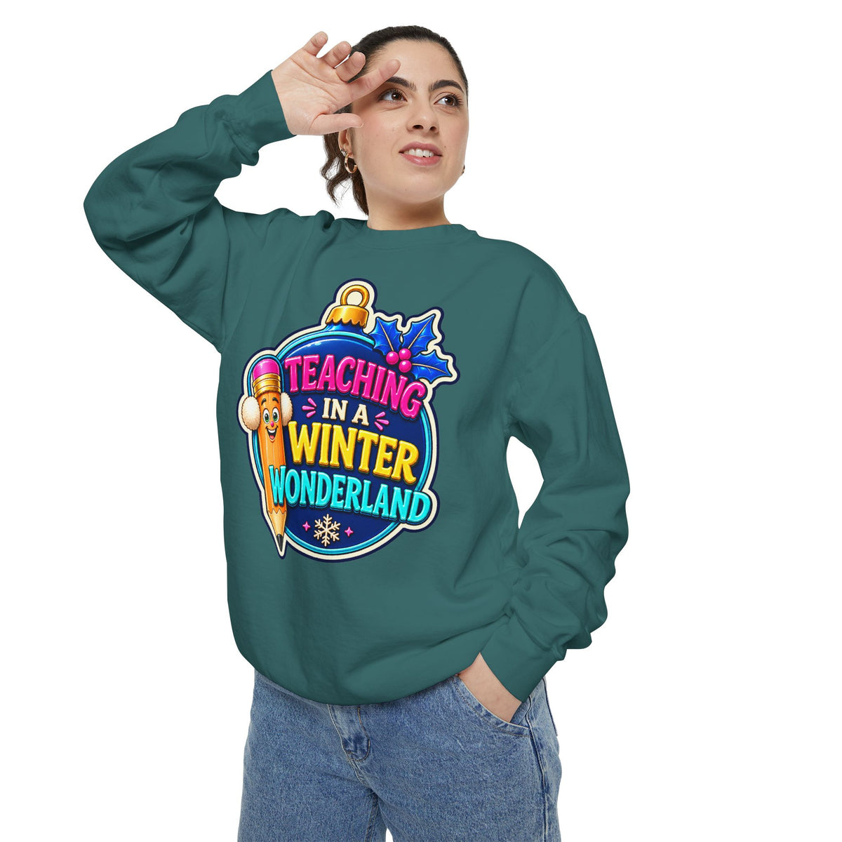 Teaching in a Winter Wonderland Christmas Sweatshirt