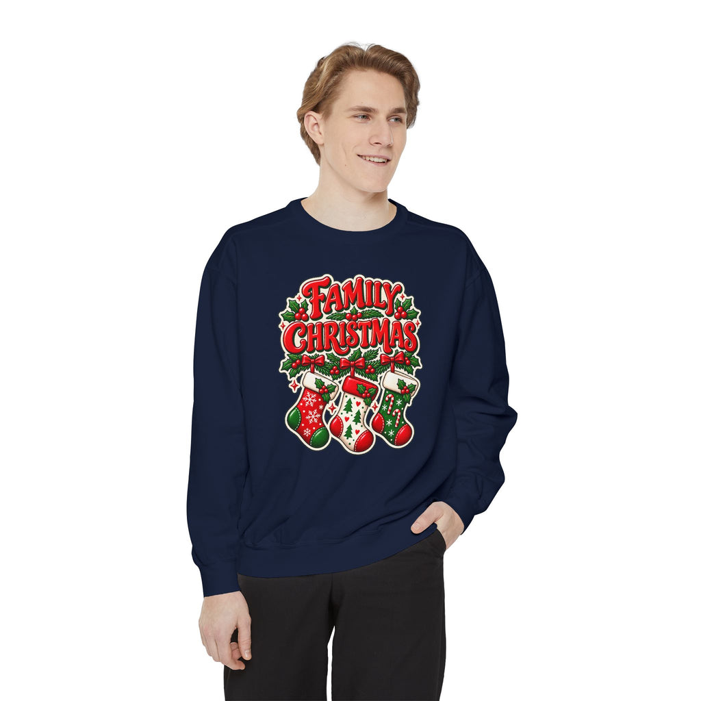 Family Christmas Stocking Holiday Sweatshirt