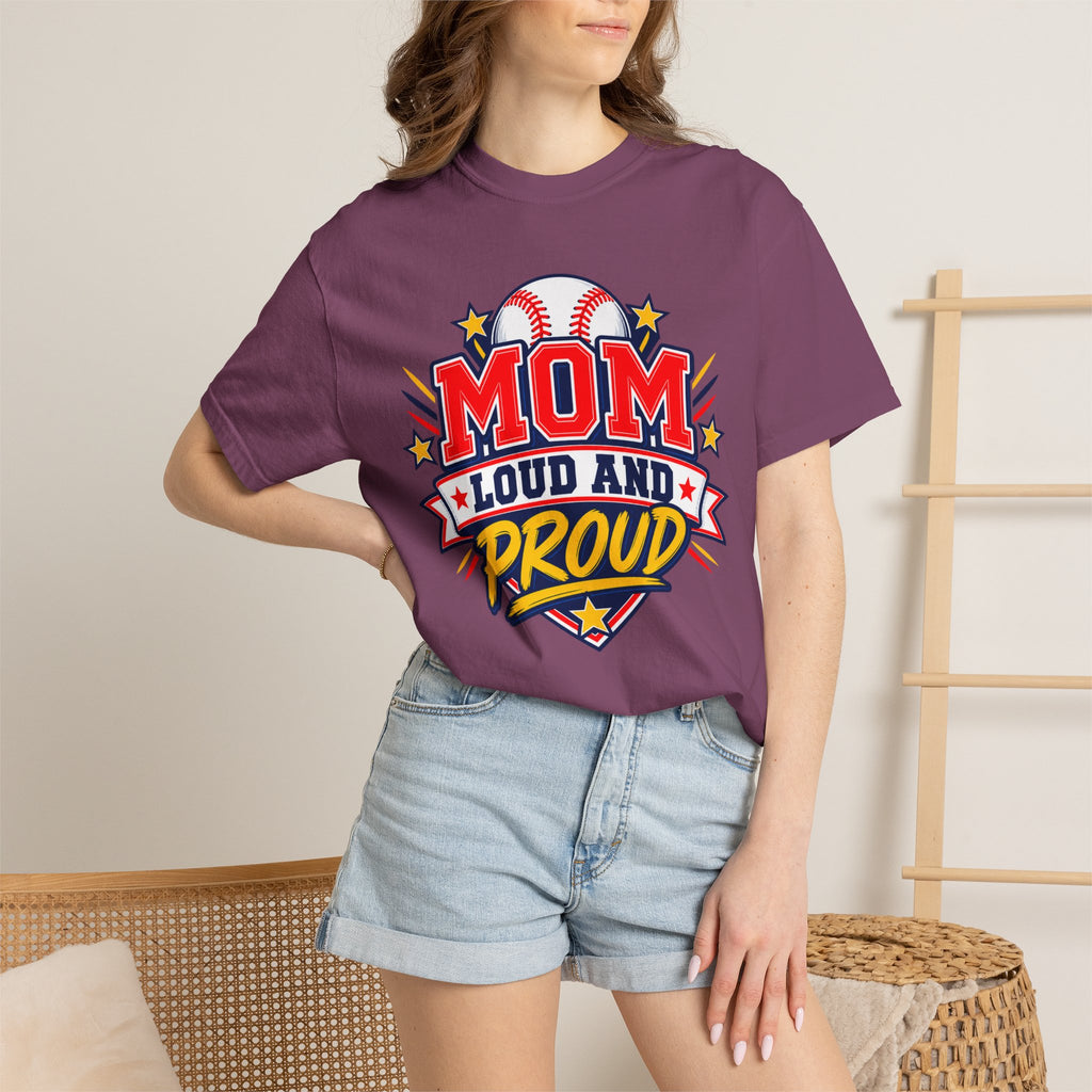 Baseball Mom Loud and Proud Comfort Colors® Tee ⚾️💙