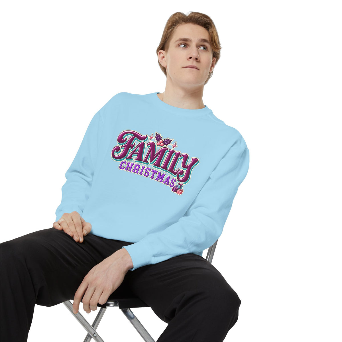 Family Christmas Retro Holiday Sweatshirt