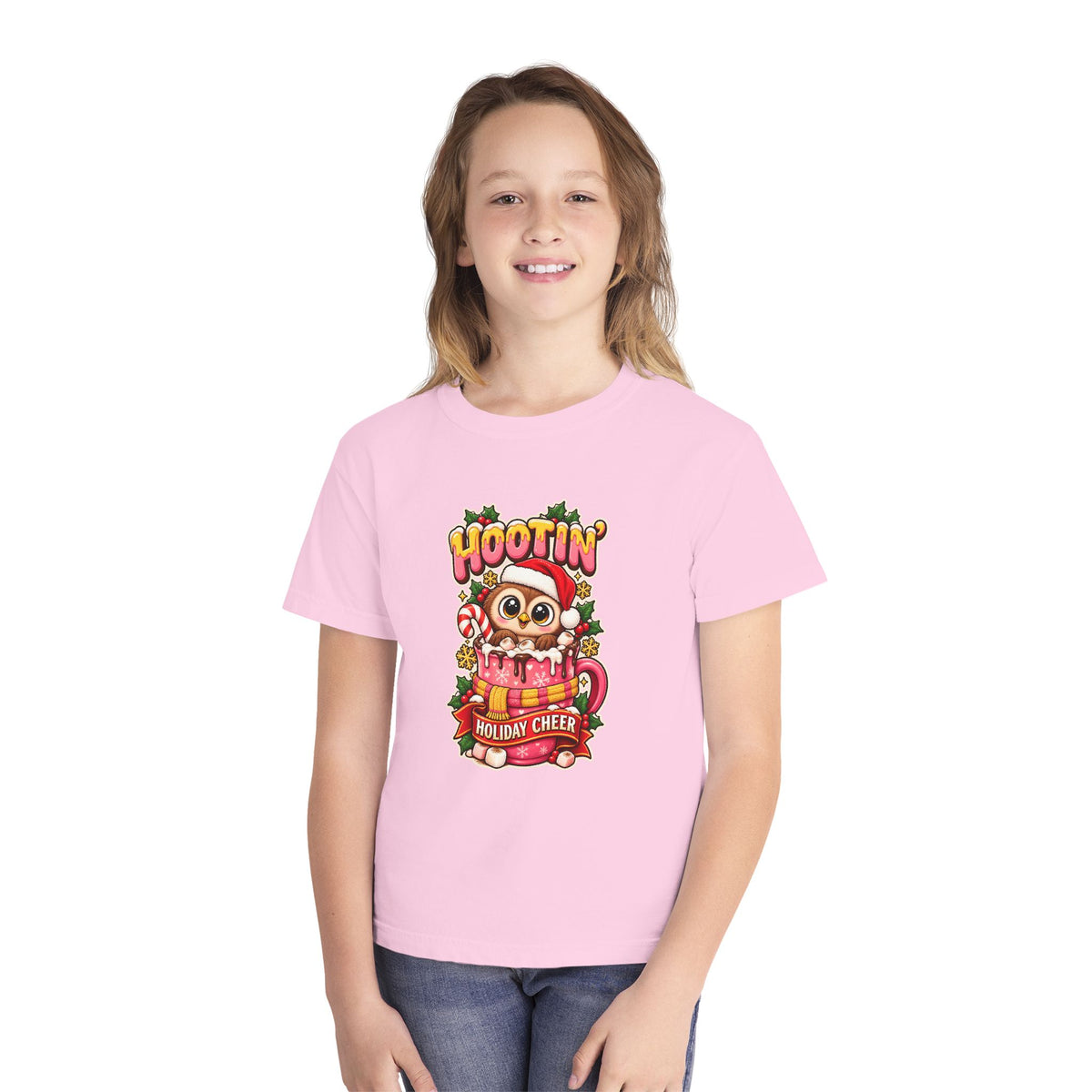 Hootin’ Christmas Cheer Youth Tee