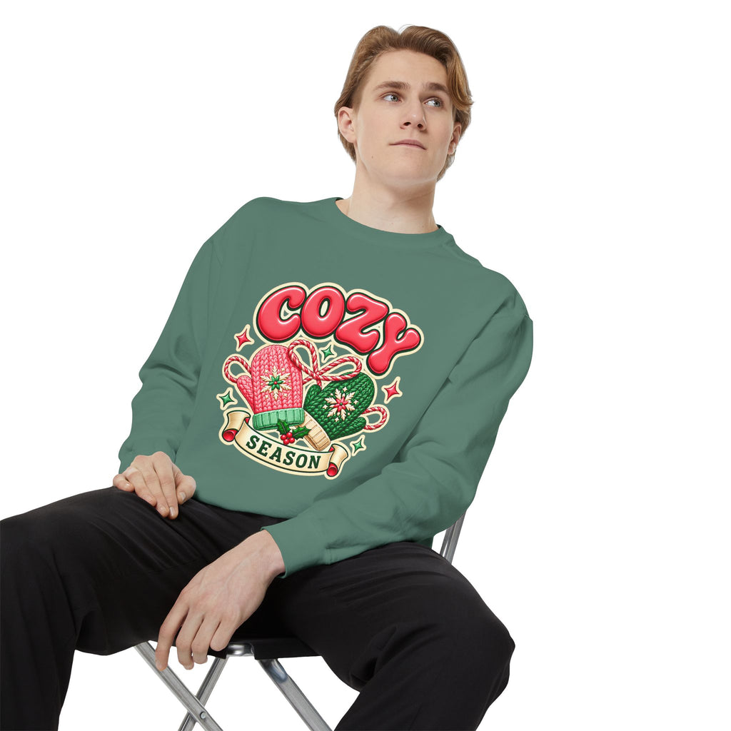 Cozy Season Christmas Sweatshirt 🧤🎄☕️