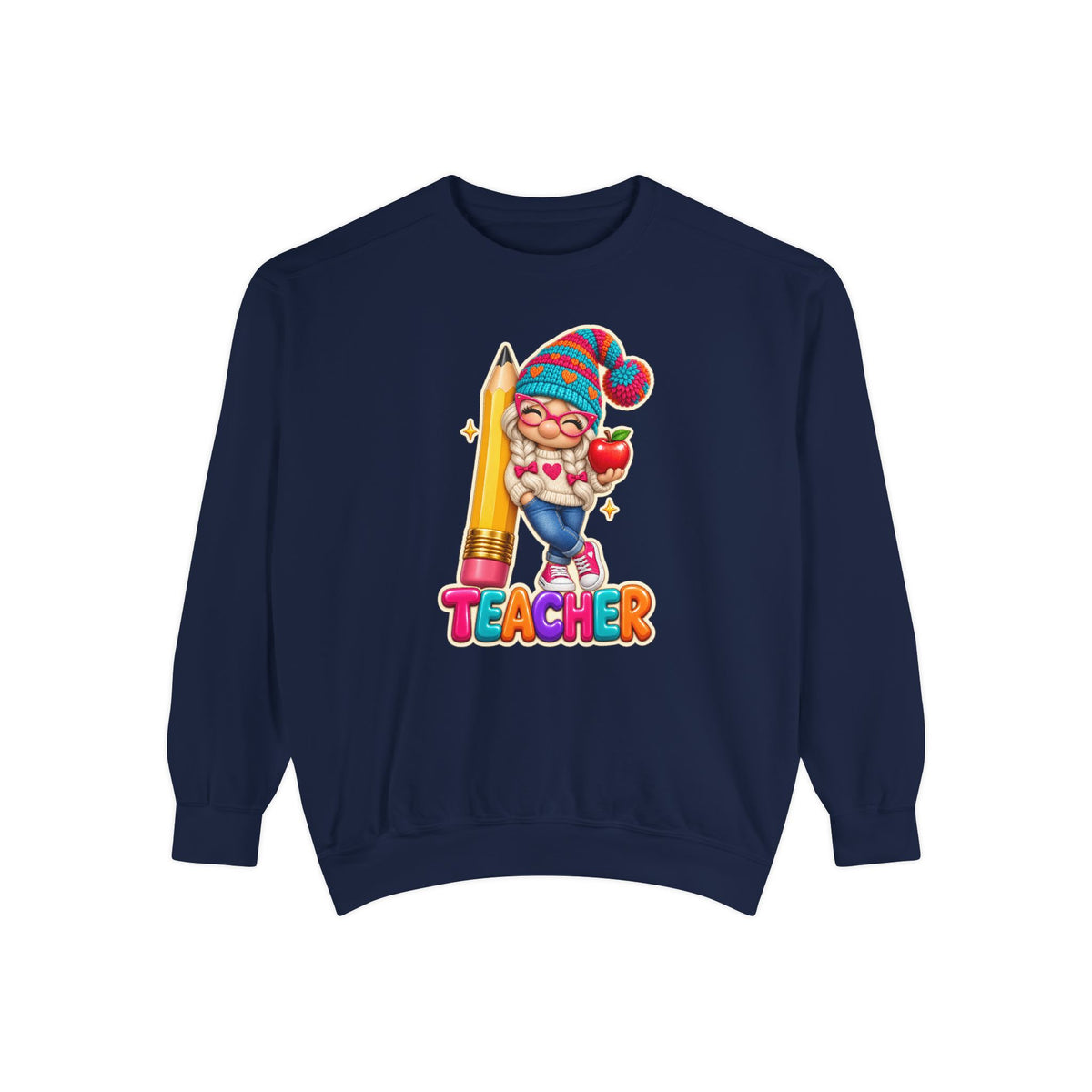Gnome Teacher Classroom Christmas Holiday Sweatshirt