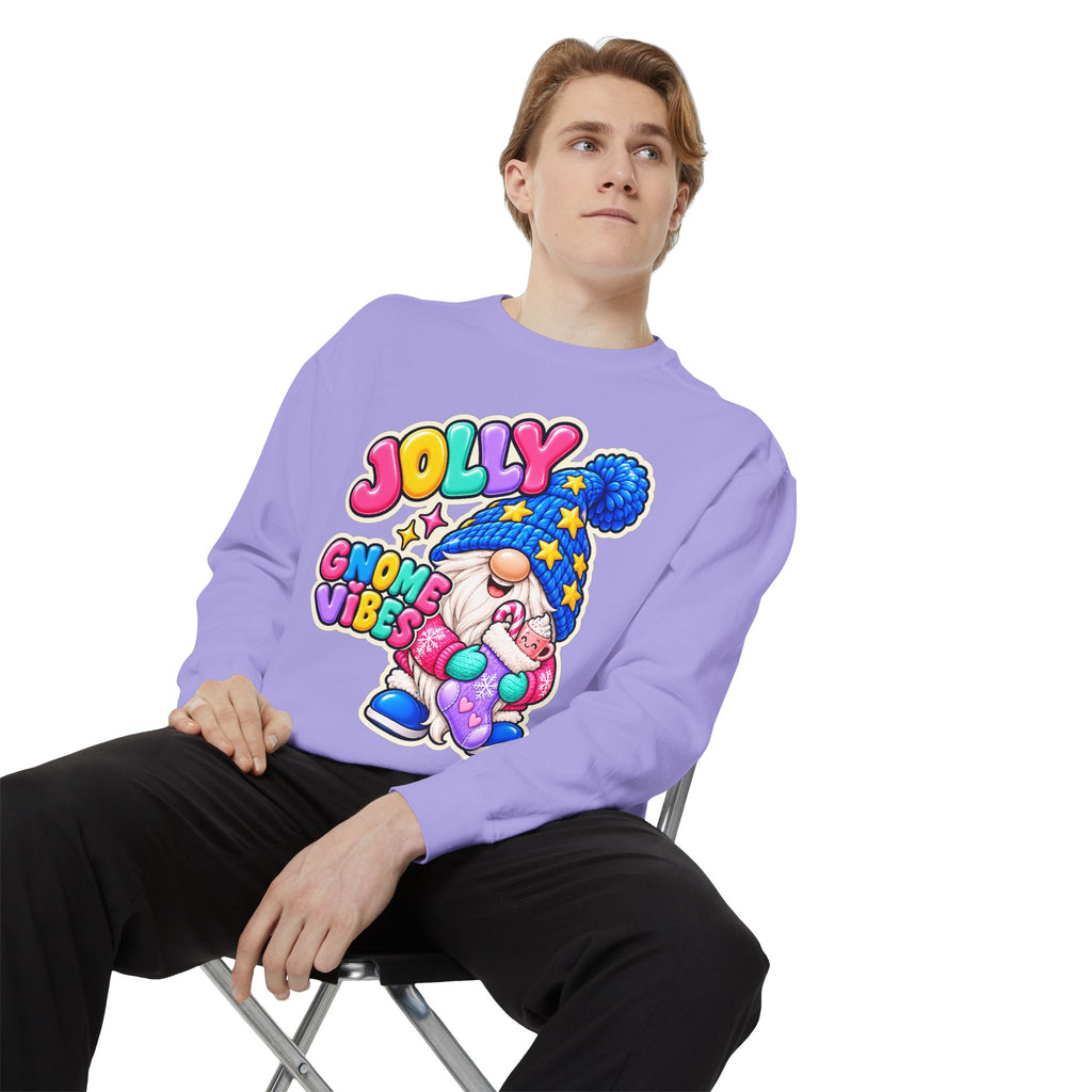 Jolly Gnome Vibes Christmas Sweatshirt