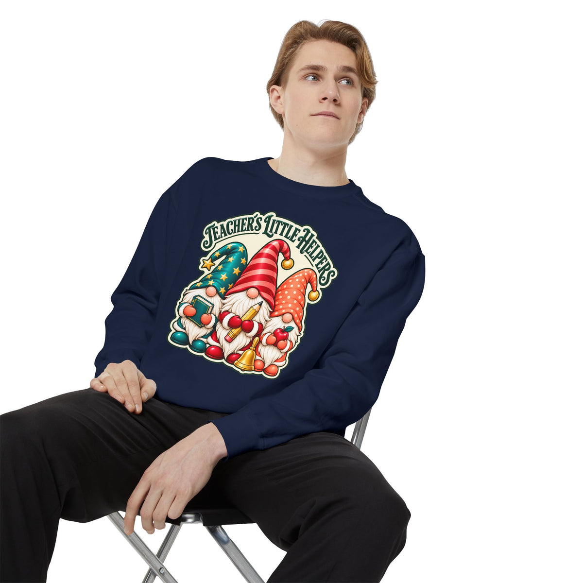 Teachers Little Helpers Gnome Christmas Sweatshirt