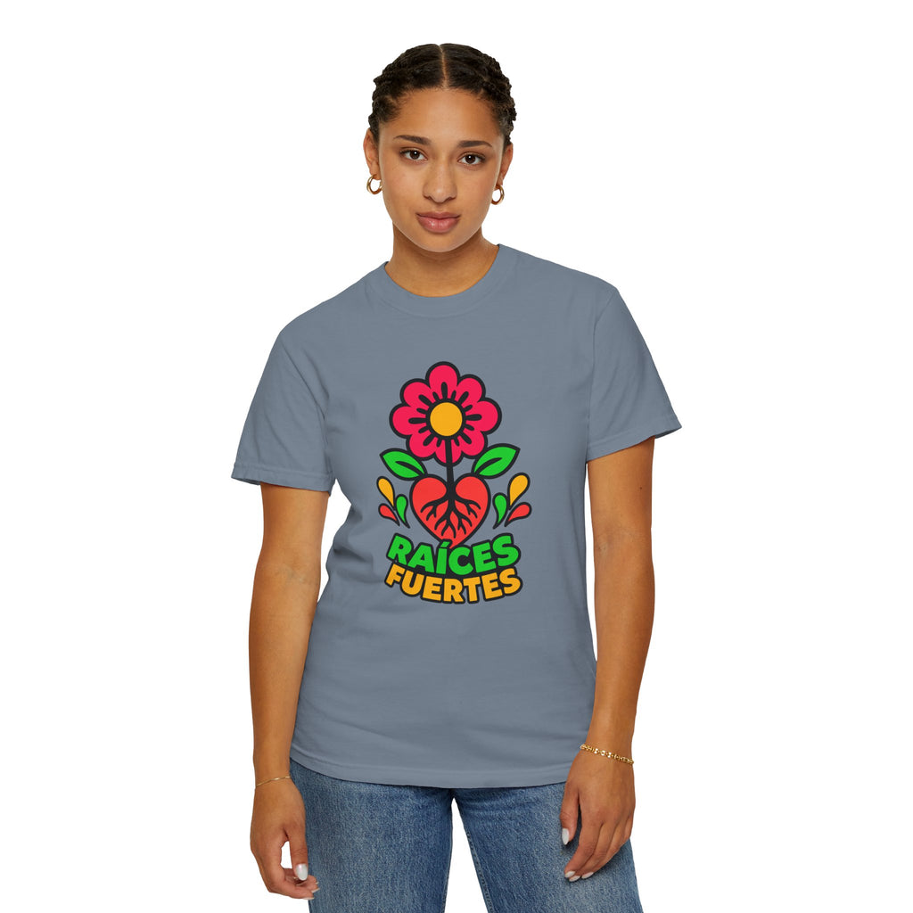 Raíces Fuertes Latino Heritage Heavyweight Tee 🌺❤️
