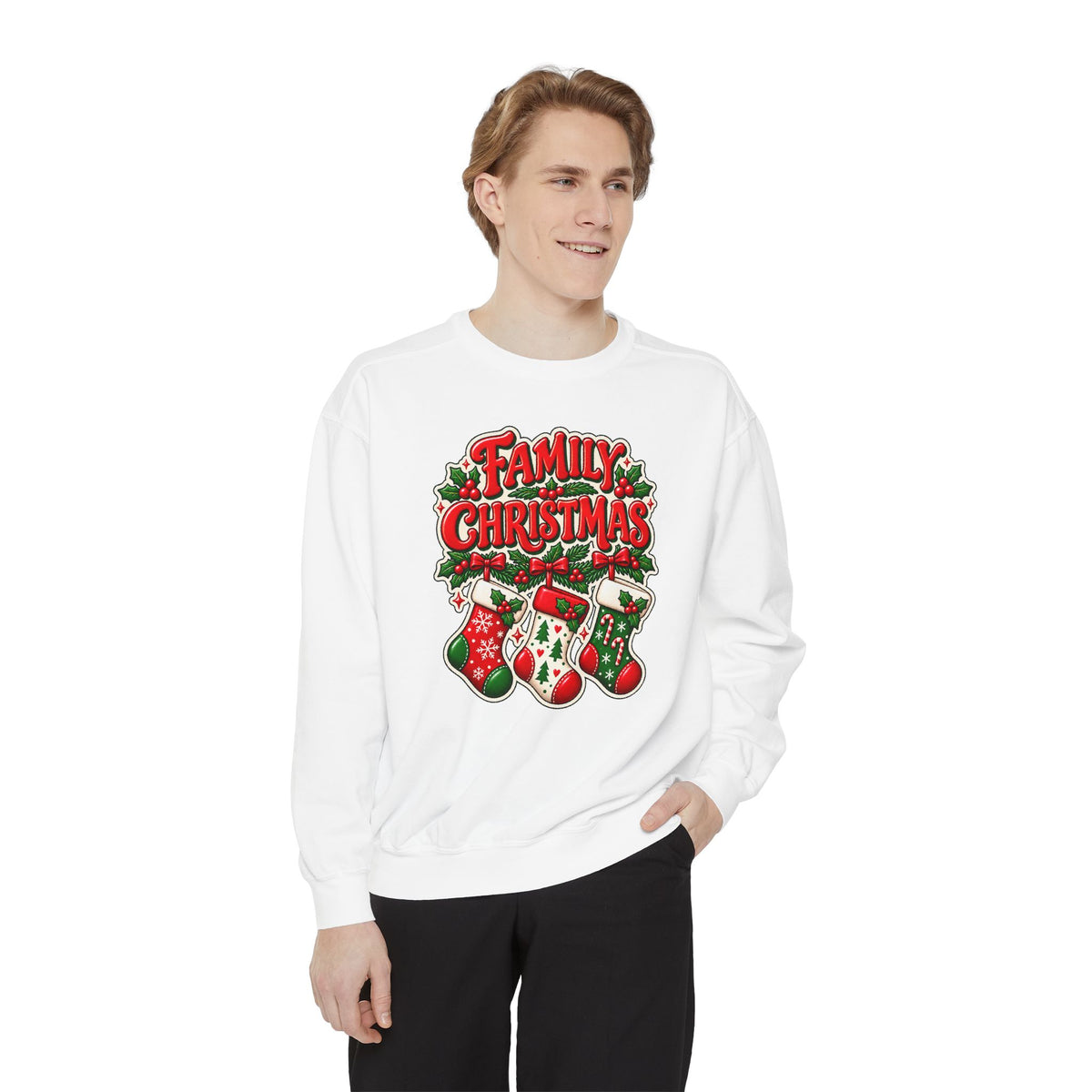 Family Christmas Stocking Holiday Sweatshirt