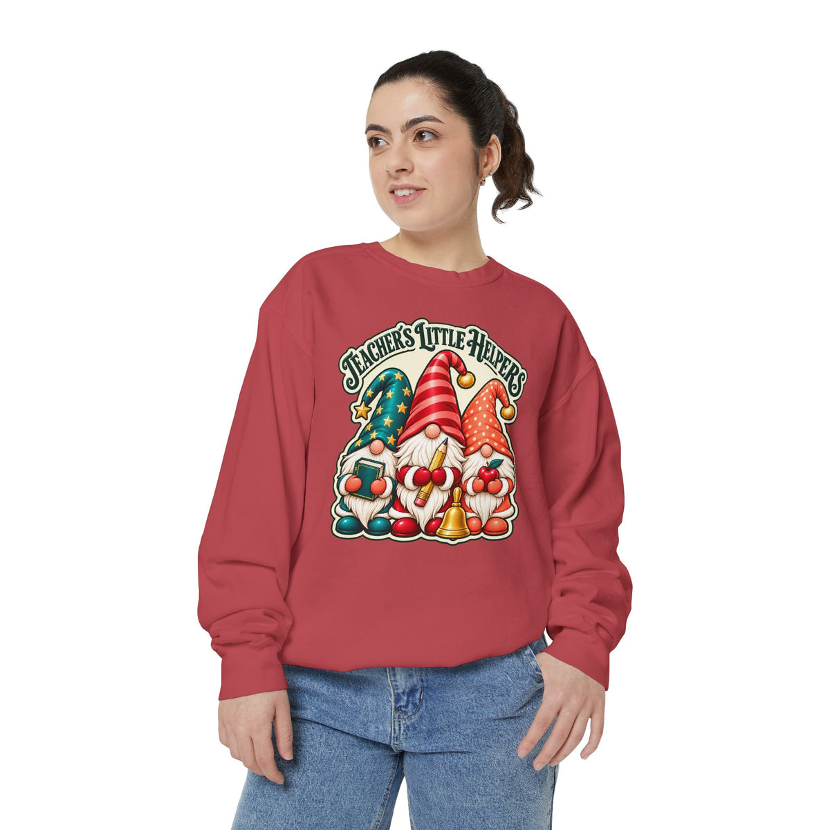 Teachers Little Helpers Gnome Christmas Sweatshirt