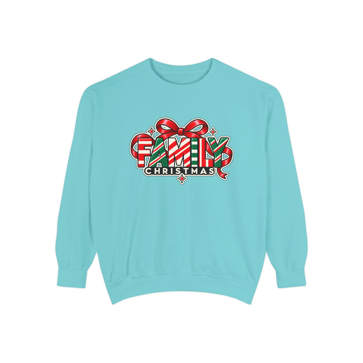 Family Christmas Candy Cane Holiday Sweatshirt