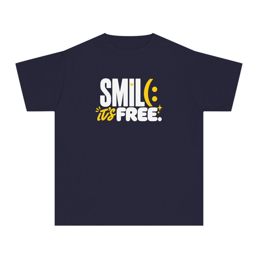 SMILE IT’S FREE! Youth Garment-Dyed Tee
