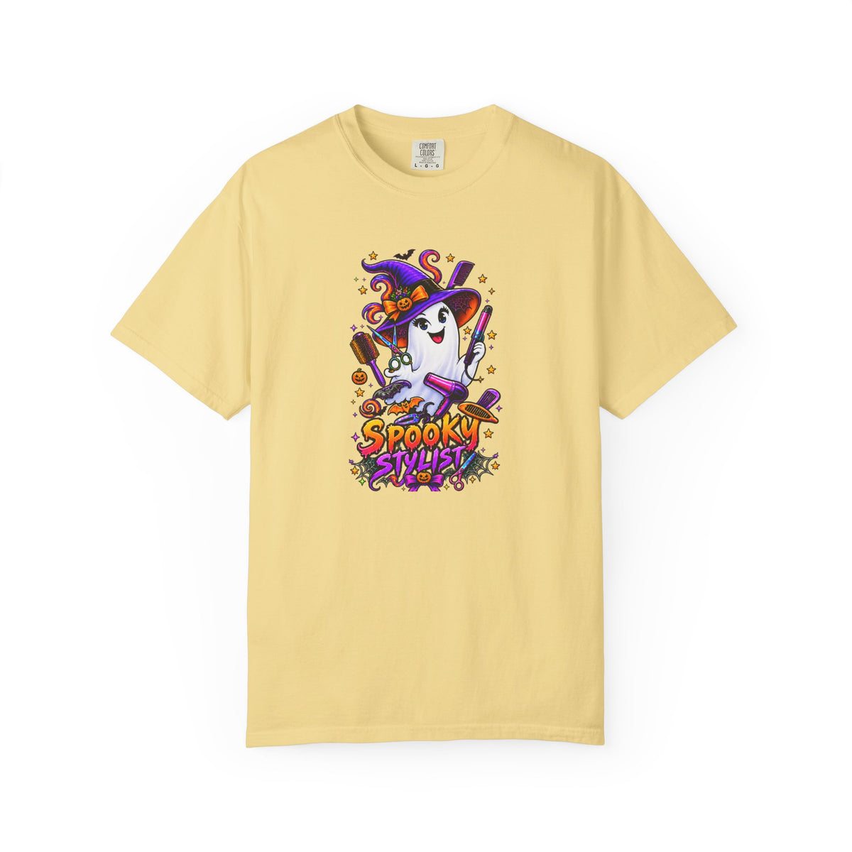 Spooky Stylist Halloween Tee – Adult Unisex Beauty Salon Party Shirt
