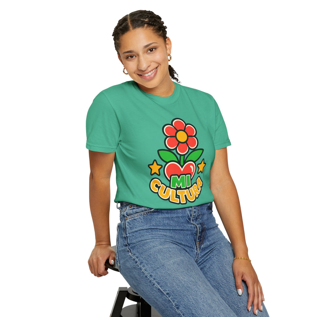 Mi Cultura Latino Heritage Heavyweight Tee 🌺❤️