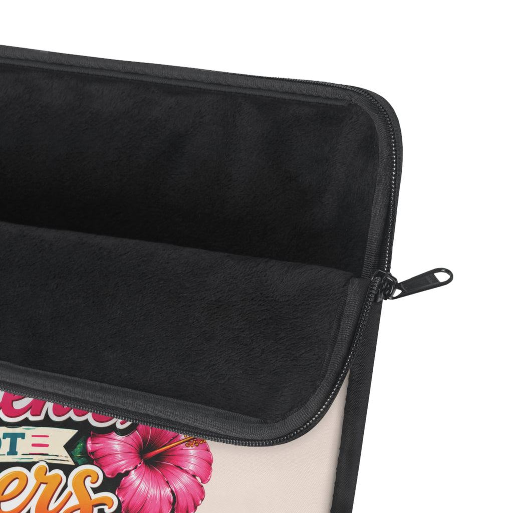 Collect Moments, Not Papers - Sunkissed Peach Laptop and iPad Sleeve