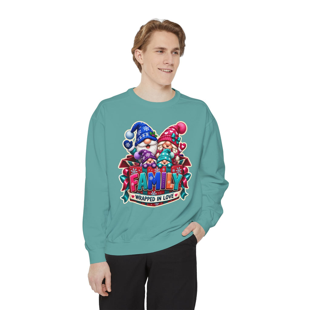 Family Wrapped in Gnome Love Christmas Sweatshirt