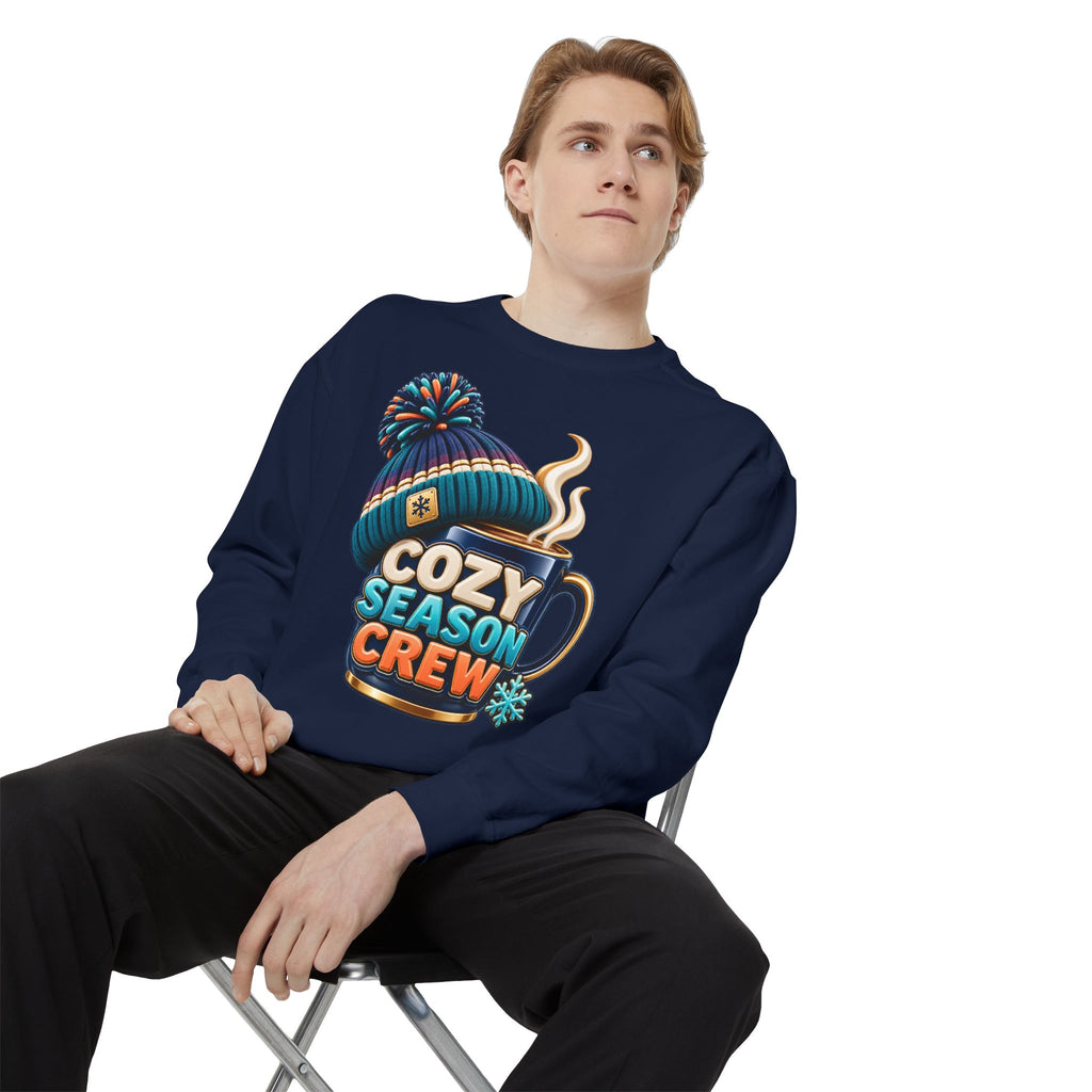Cozy Season Crew Coffee Lover Sweatshirt ☕️❄️ | Winter Coffee Graphic Pullover