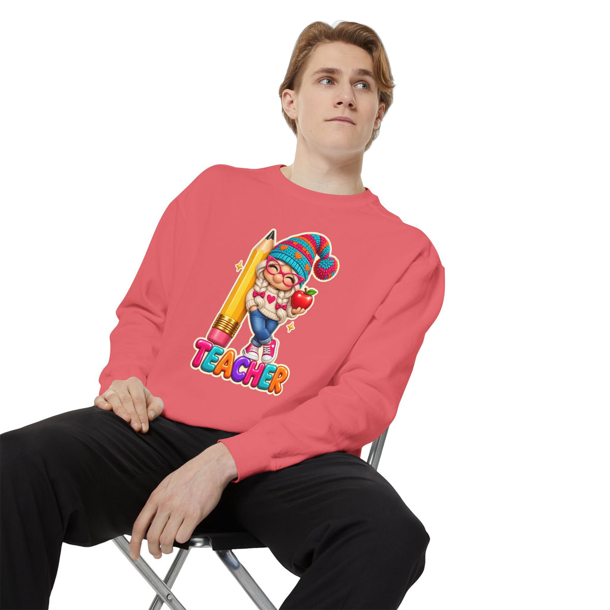 Gnome Teacher Classroom Christmas Holiday Sweatshirt
