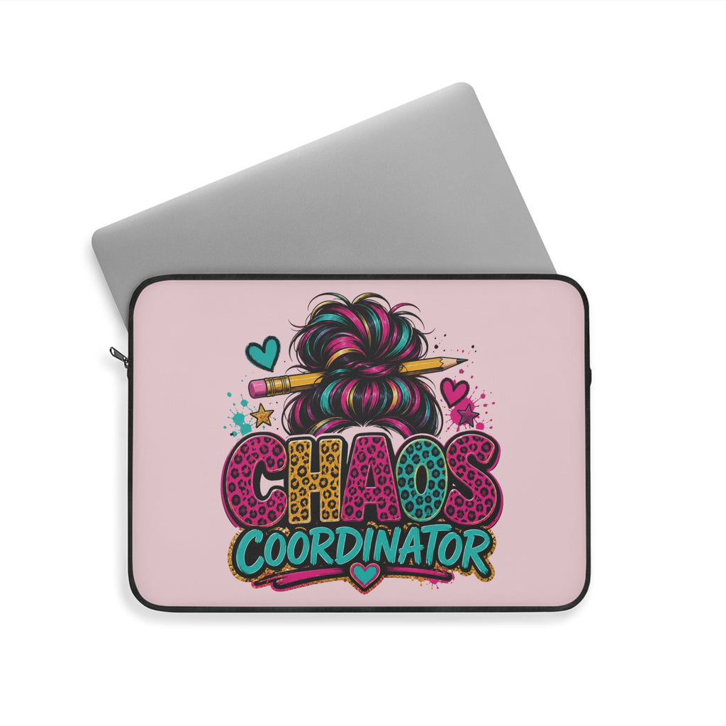 Chaos Coordinator - Pastel Blush Pink Laptop and iPad Sleeve