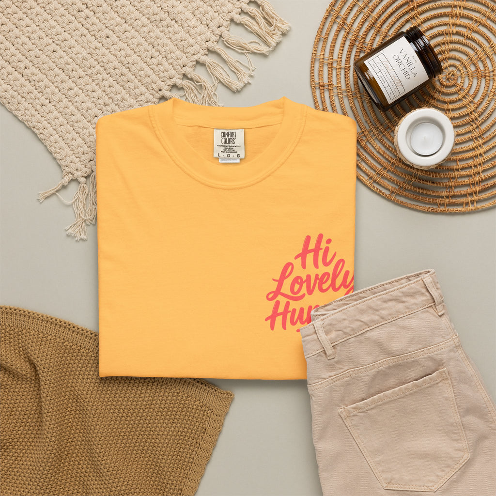 Hi Lovely Human Navy Garment-Dyed Comfort Colors® T-Shirt