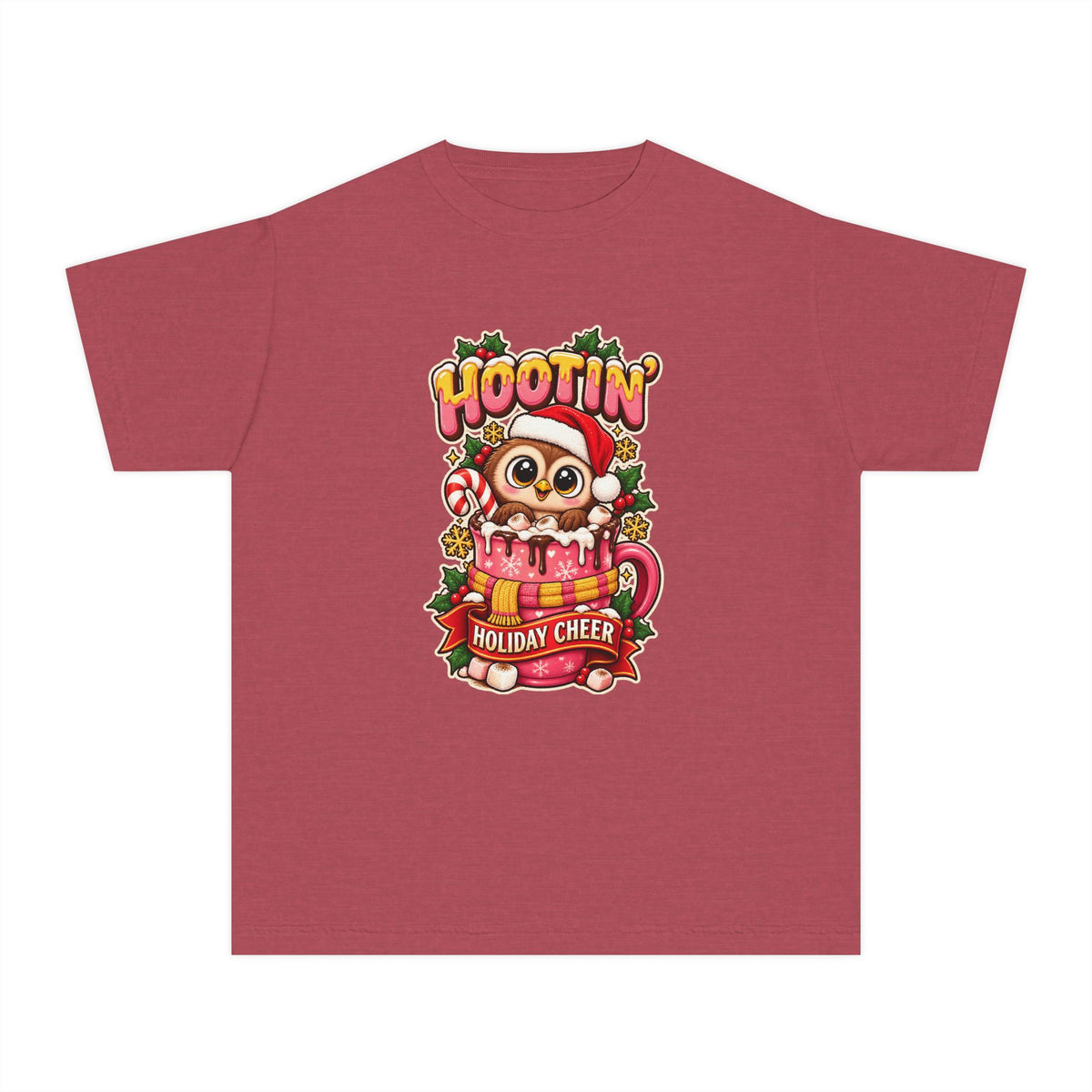 Hootin’ Christmas Cheer Youth Tee