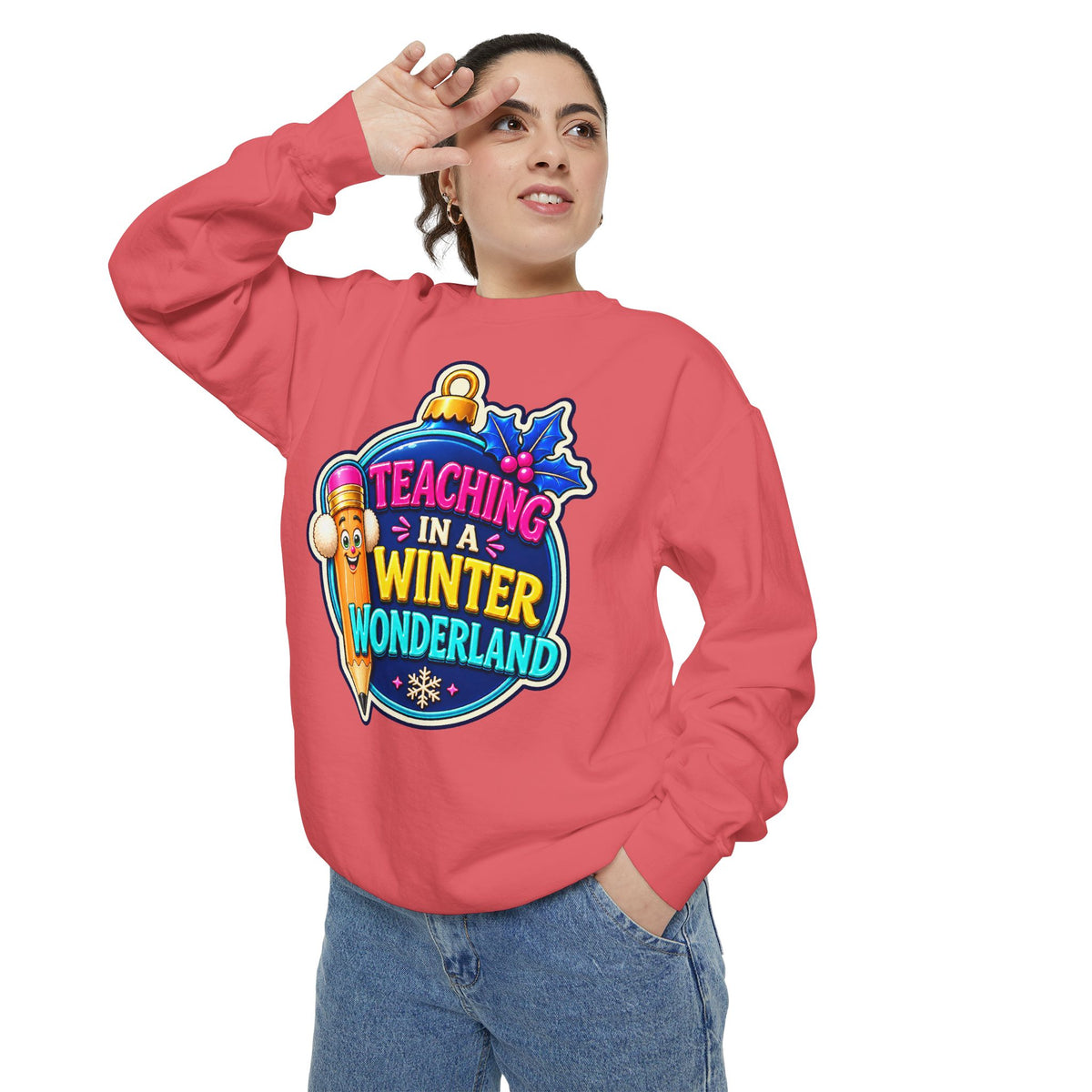 Teaching in a Winter Wonderland Christmas Sweatshirt