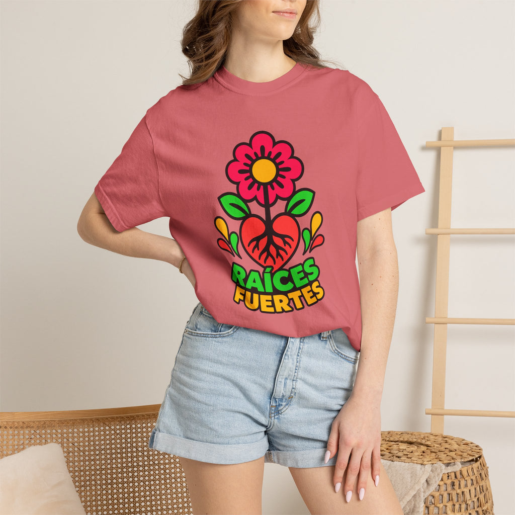 Raíces Fuertes Latino Heritage Heavyweight Tee 🌺❤️