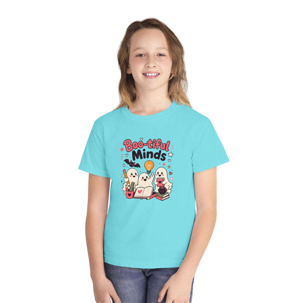 Boo-tiful Minds Youth Halloween Learning Tee 👻💡