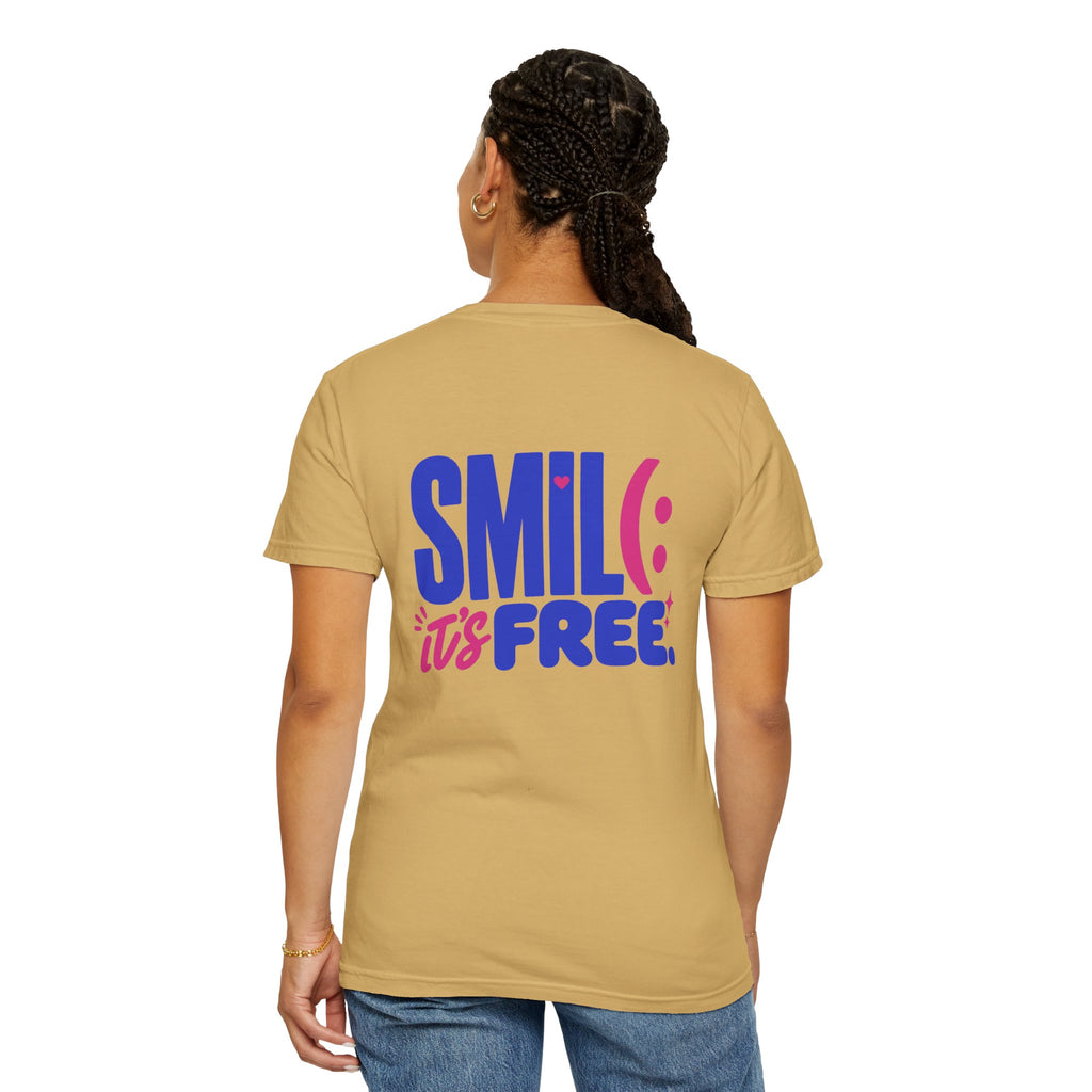 SMIL(: It’s Free Garment-Dyed Graphic Tee