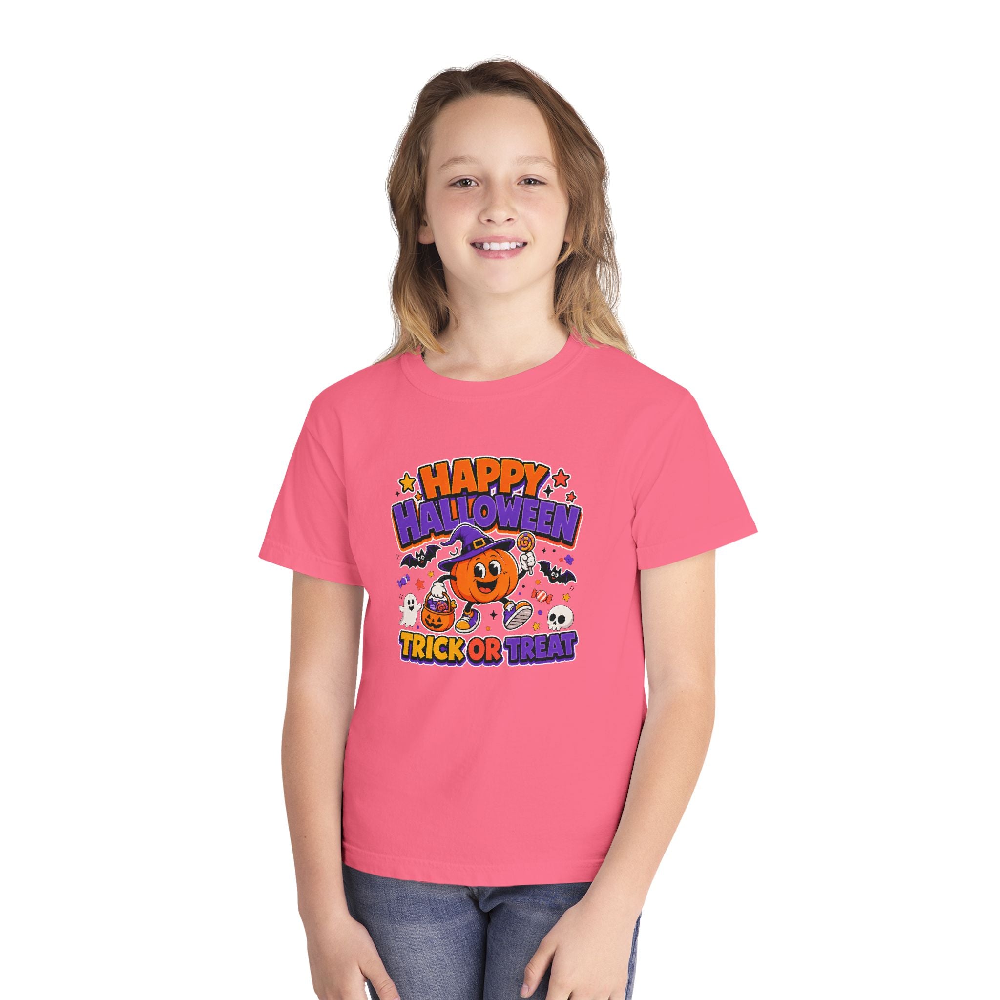 Happy Halloween Youth Trick-or-Treat Retro Tee 🎃✨