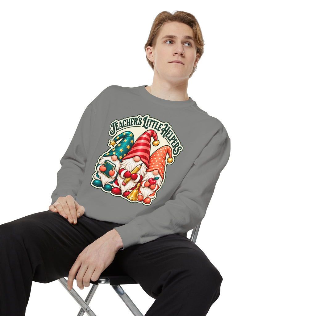 Teachers Little Helpers Gnome Christmas Sweatshirt