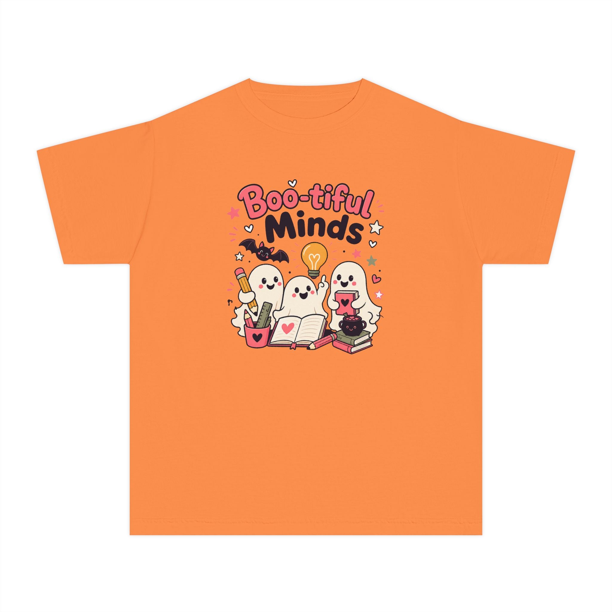 Boo-tiful Minds Youth Halloween Learning Tee 👻💡