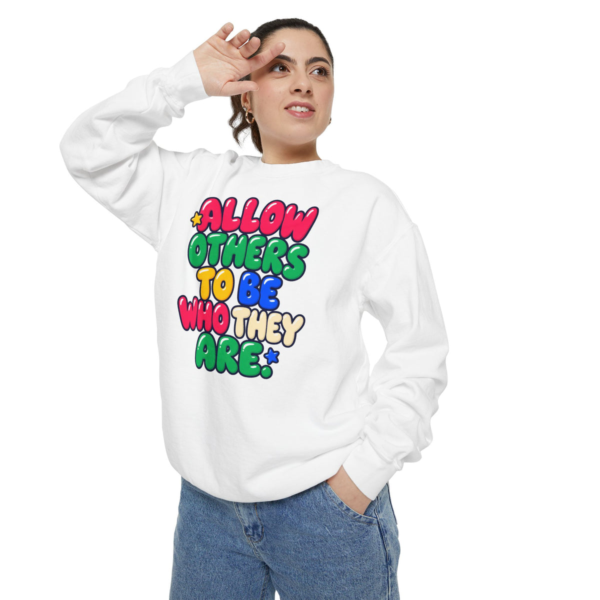 Allow Others to Be Who They Are Sweatshirt | Kindness & Acceptance Crewneck 🌼💛