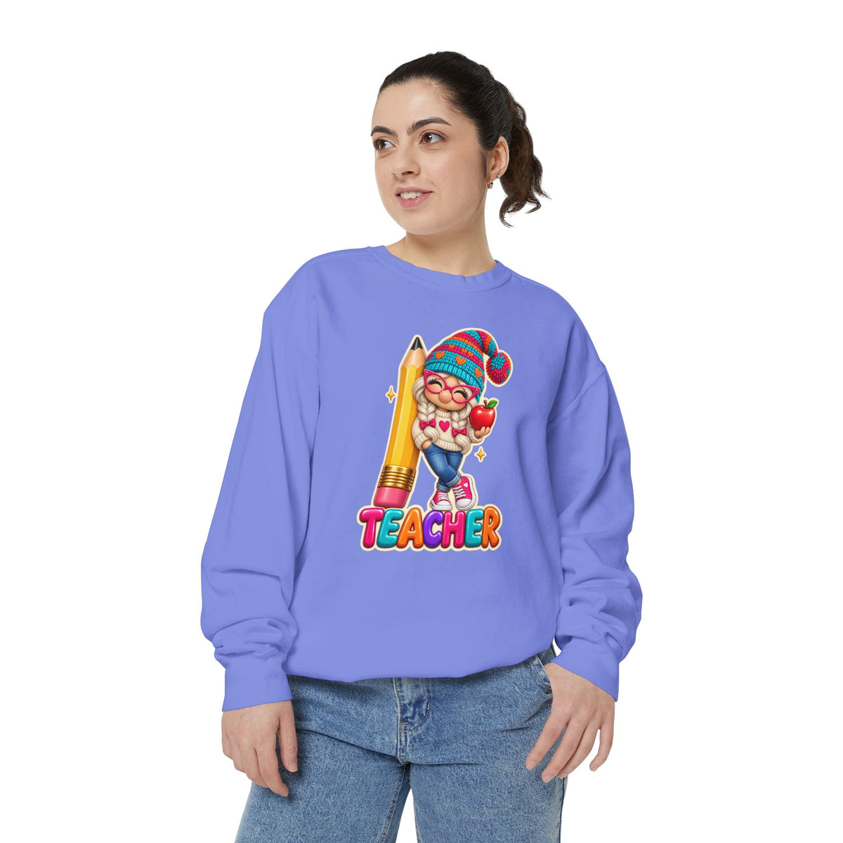 Gnome Teacher Classroom Christmas Holiday Sweatshirt
