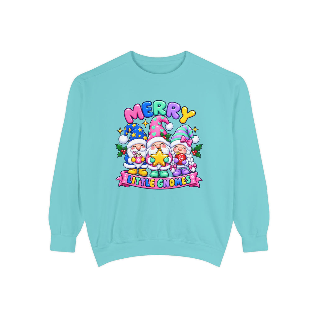 Merry Little Gnomes Sweatshirt Cute Christmas Holiday Crewneck
