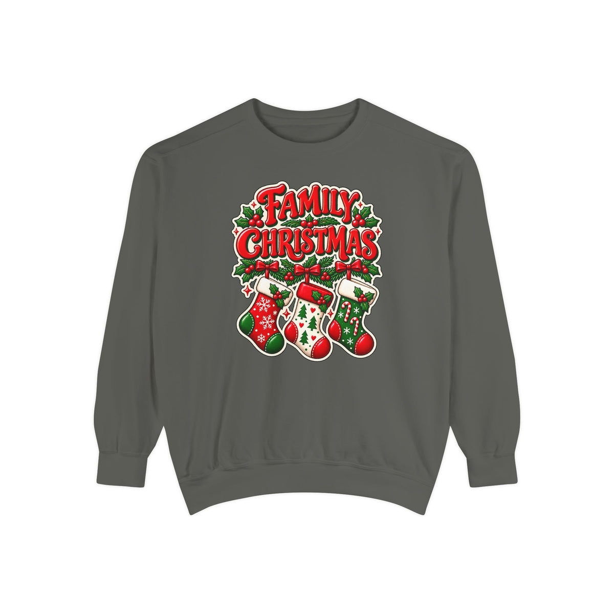 Family Christmas Stocking Holiday Sweatshirt