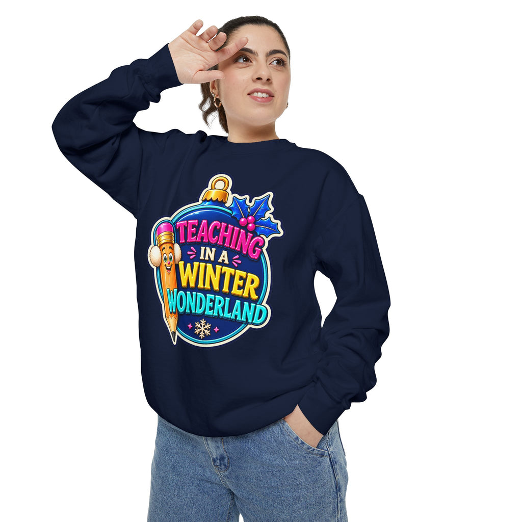 Teaching in a Winter Wonderland Christmas Sweatshirt