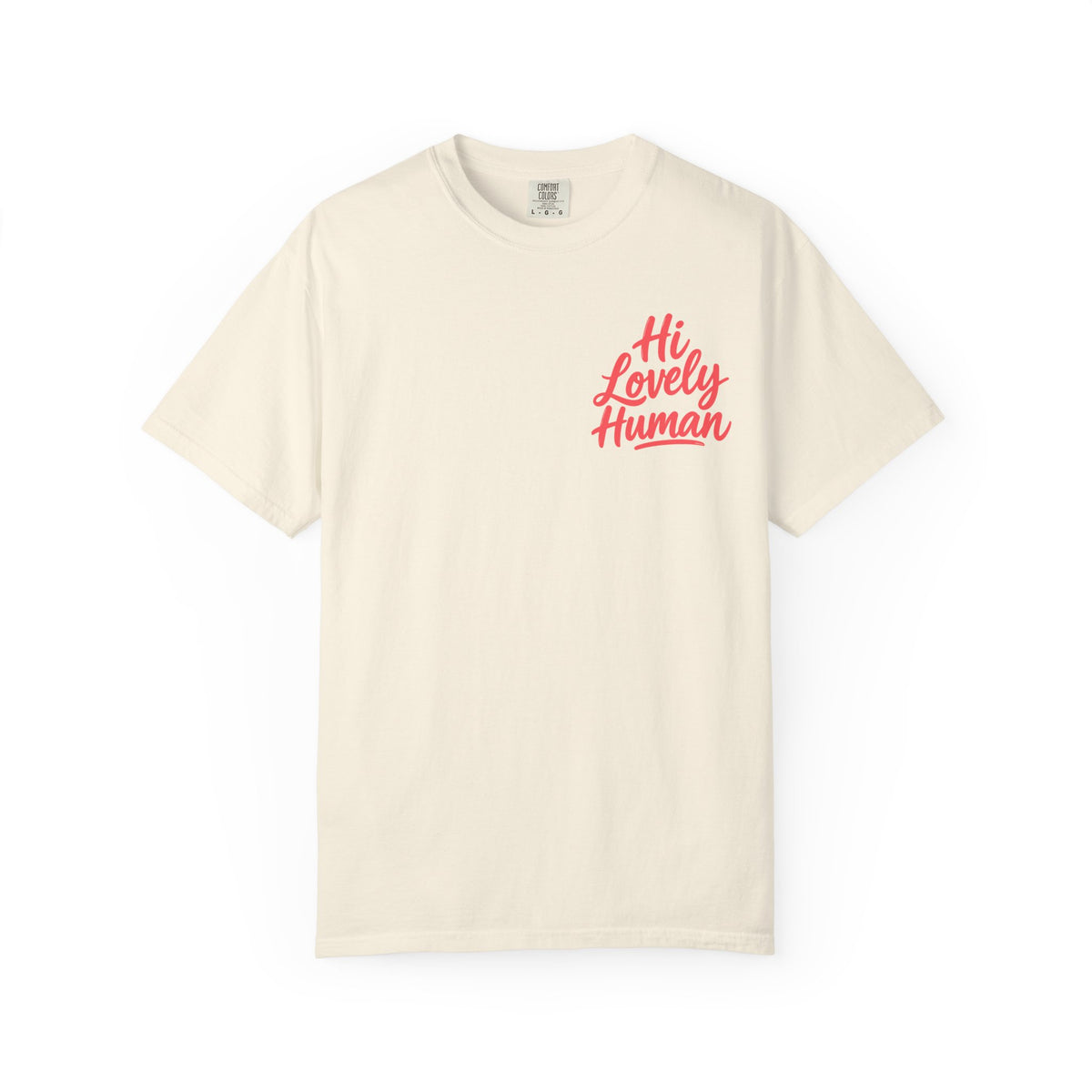 Hi Lovely Human Navy Garment-Dyed Comfort Colors® T-Shirt