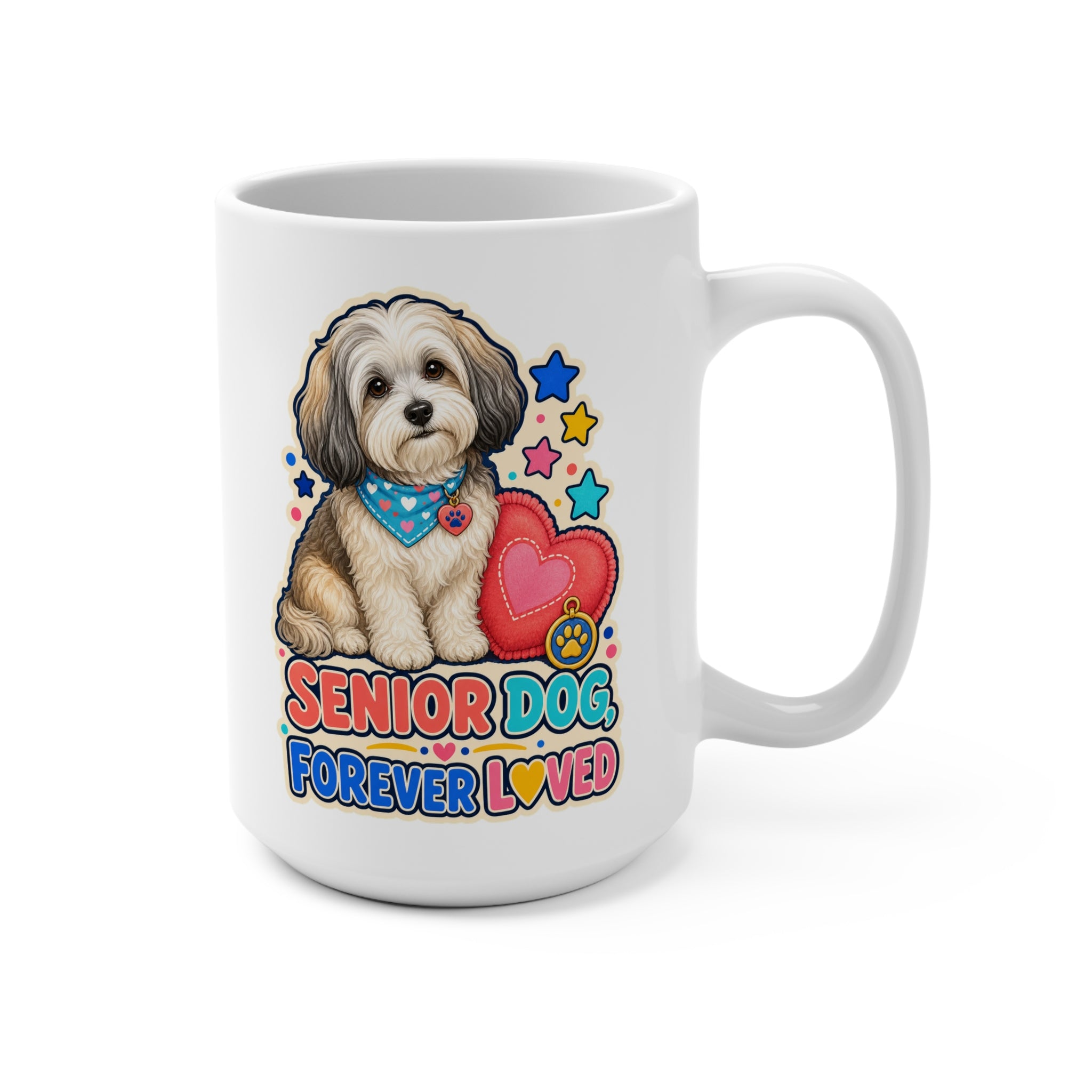 Senior Dog Forever Loved Mug - Havanese Dog Lover Coffee Cup - Older Pet Mom, Dad and Rescue Gift