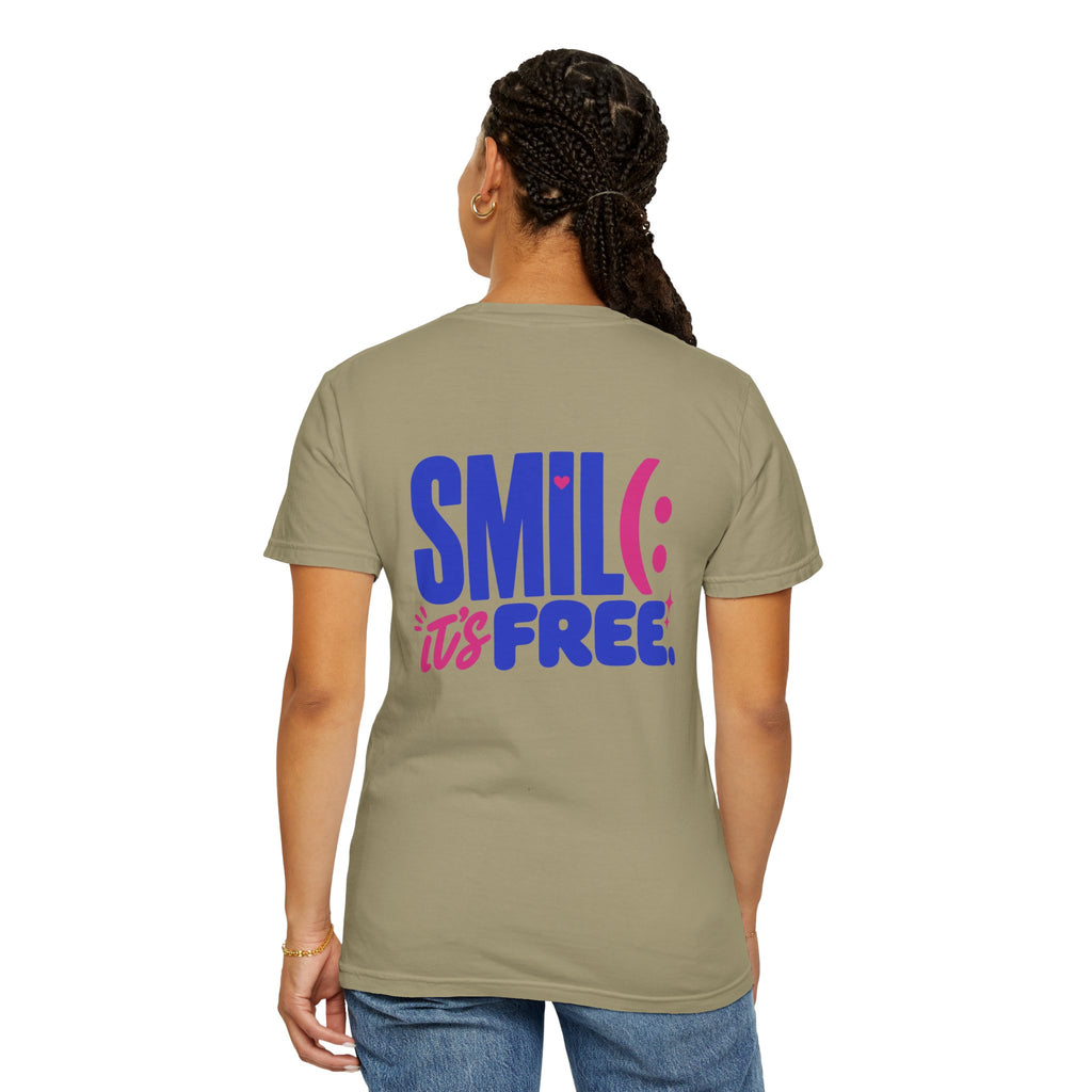 SMIL(: It’s Free Garment-Dyed Graphic Tee